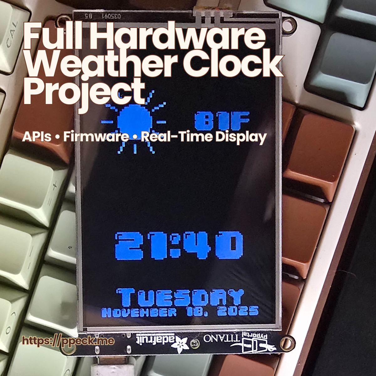 PyPortal Titano Weather + Clock